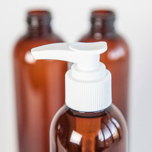 PET Plastic Bottle – 240ml (8oz) - Amber