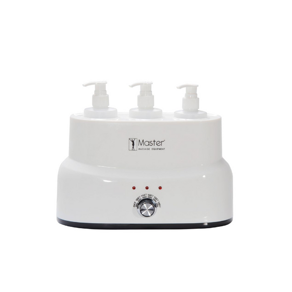 Master Triple Bottle Warmer for Massage Oils, Creams, Lotions and Gels