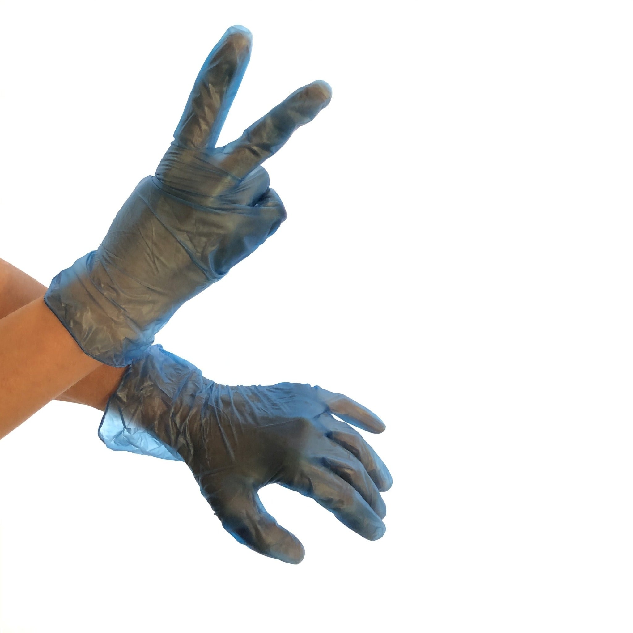Vinyl Disposable Gloves Blue