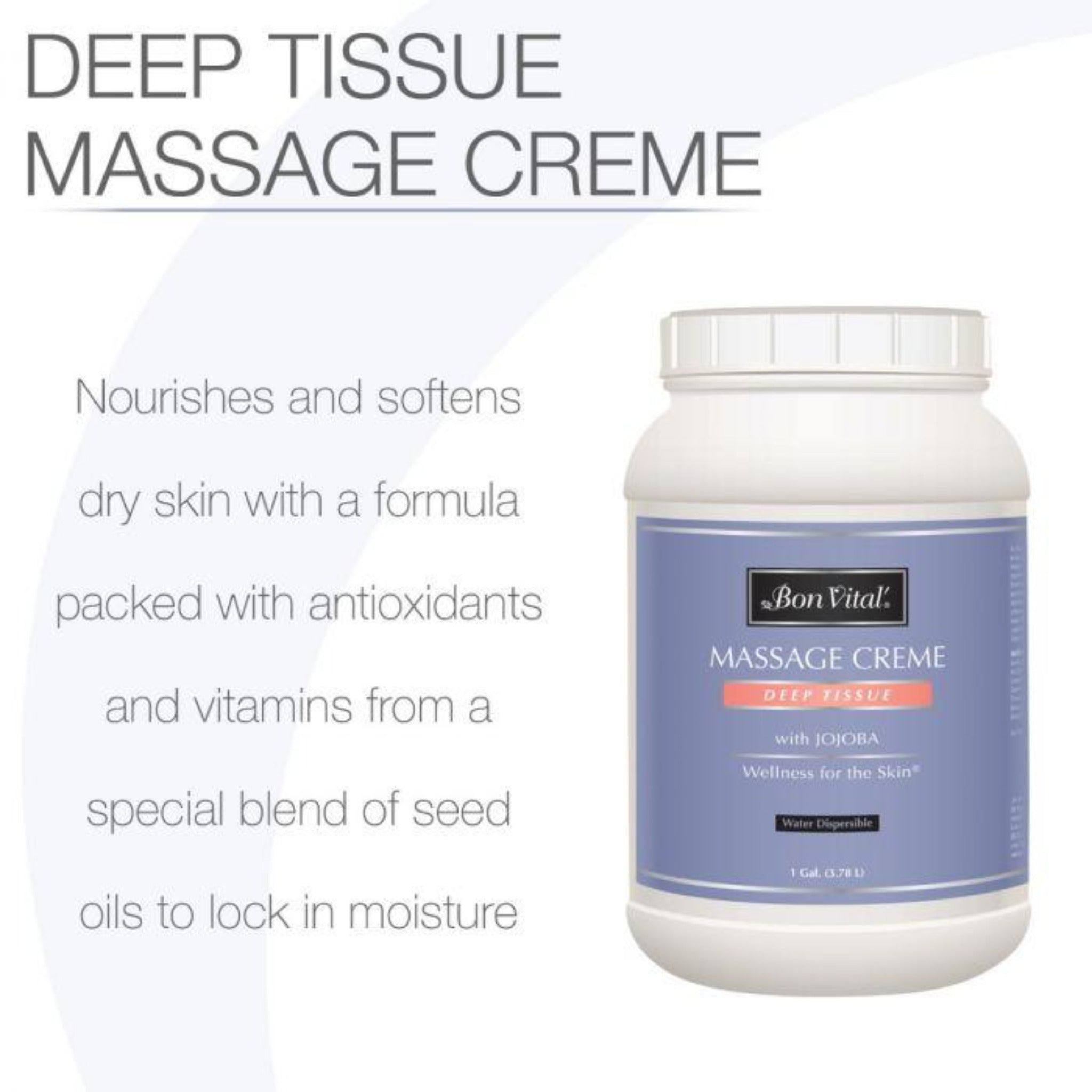 Bon Vital Deep Tissue Massage Cream Creme